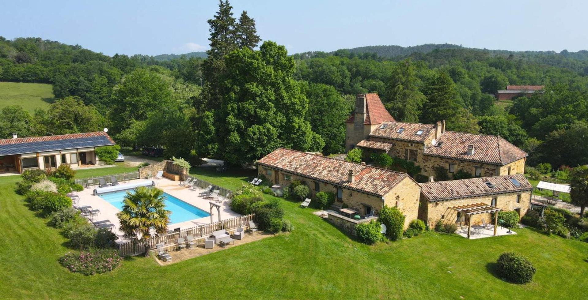 Domaine De Cournet Haut, A 17Th Century Property Set On A Calm, Idyllic Domain With Pool, Tennis, Bikes And More Les Vauries ภายนอก รูปภาพ
